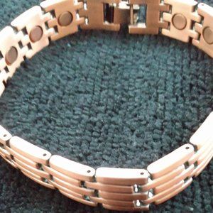 Men's copper link bracelet